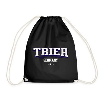 Trier Germany City Emblem - Drawstring Bag - black - Front