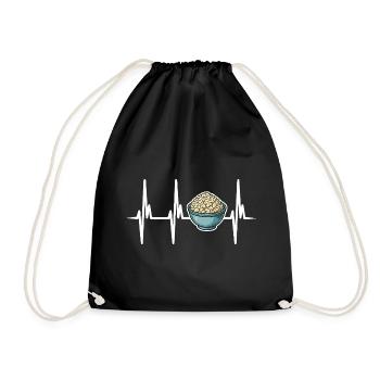 I love ricotta cheese - Drawstring Bag - black - Front