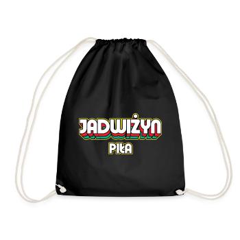 Jadwiżyn Piła. Name des Retro-Bezirks - Turnbeutel - Schwarz - Vorne