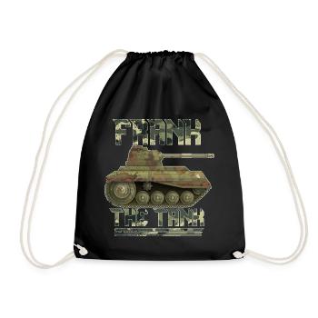 Tank driver hobby sport leisure gift - Drawstring Bag - black - Front
