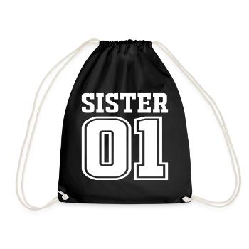 sister 01 - Turnbeutel - Schwarz - Vorne