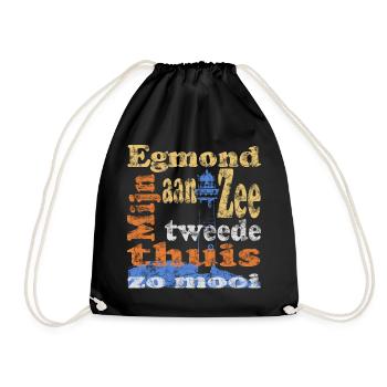 Egmond aan Zee Holland - Turnbeutel - Schwarz - Vorne