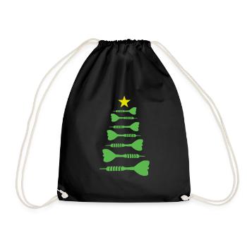 Christmas Fléchettes De Noël Fléchettes Xmas Dart - Sac de sport léger - noir - Devant