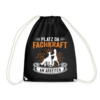 Lustiger Altenpflege Fachkraft Pflege Spruch - Turnbeutel - Schwarz - Vorne