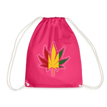 Reggae - Drawstring Bag - fuchsia - Front
