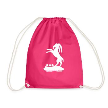Bock on Bob - Drawstring Bag - fuchsia - Front