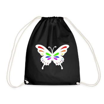 papillon papillon - Sac de sport léger - noir - Devant
