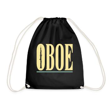 oboe - Drawstring Bag - black - Front