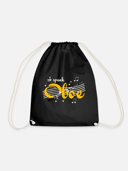 Oboe sprechen - Turnbeutel - Schwarz