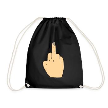 Cadeau du majeur - Sac de sport léger - noir - Devant