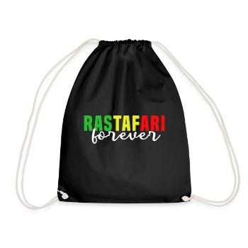 Rastafari pour toujours - Sac de sport léger - noir - Devant