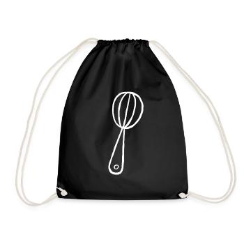 Fouet cuisine cuisinier cuire cadeau amateur - Sac de sport léger - noir - Devant