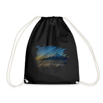 Mountain - Drawstring Bag - black - Front