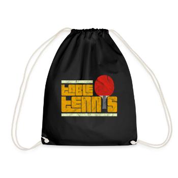 Tennis de table - Sac de sport léger - noir - Devant