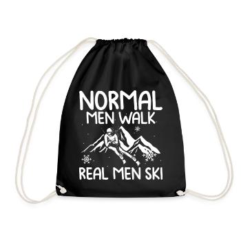 Ski - Drawstring Bag - black - Front