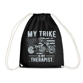 Idées cadeaux Trike | Triker Moto Trikes Motard - Sac de sport léger - noir - Devant