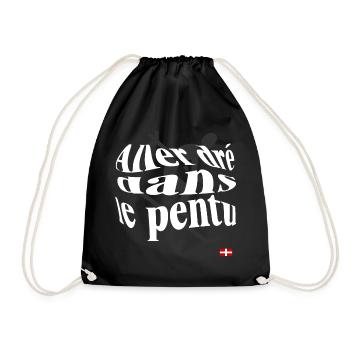 Illustration d’un Sempervivum Stylisé - Sac de sport léger - noir - Devant