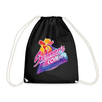Baywatch Summer´s Coming - Drawstring Bag - black - Front