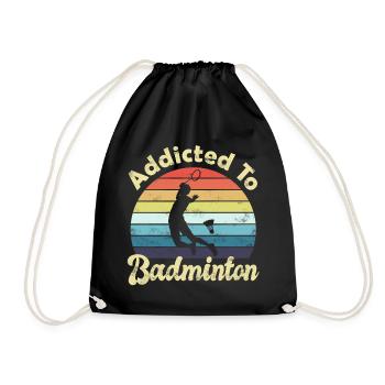 Badminton - Turnbeutel - Schwarz - Vorne