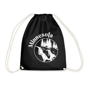 Natur Minnesota Design für stolze Minnesotaner - Turnbeutel - Schwarz - Vorne