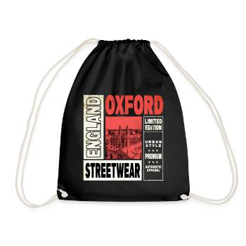 Oxford Angleterre UK City Skyline Accueil Amour - Sac de sport léger - noir - Devant