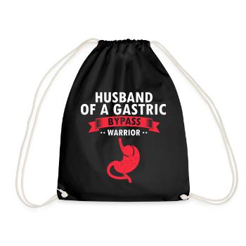 Gastric Bypass and Gastric Bypass Surgery Design - Drawstring Bag - black - Front