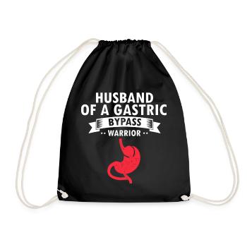 Gastric Bypass and Gastric Bypass Surgery Design - Drawstring Bag - black - Front