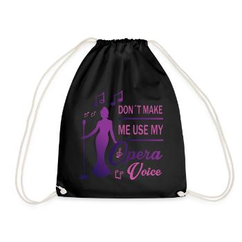 Voix forte - Sac de sport léger - noir - Devant