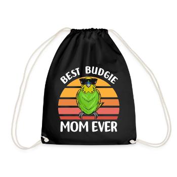 Budgerigar Pets | Birds Bird Gift Idea - Drawstring Bag - black - Front