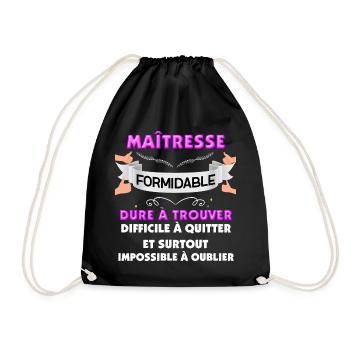 Ma Maîtresse D'école Est Formidable - Sac de sport léger - noir - Devant