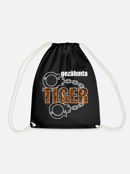 gezähmta Tiger - gezähmter Tiger, Dialekt - Turnbeutel - Schwarz