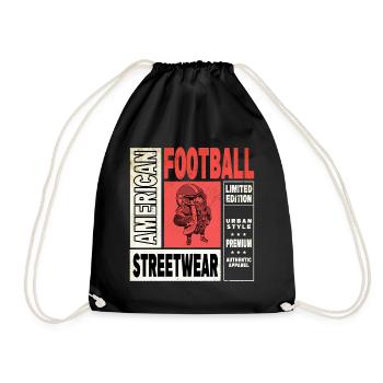Joueur de tacos de football américain Vintage USA Sports - Sac de sport léger - noir - Devant