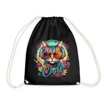 Chat réfrigéré - Sac de sport léger - noir - Devant