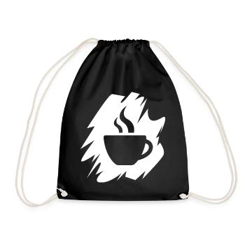 Illustration de café pinceau à café icône logo café - Sac de sport léger - noir - Devant