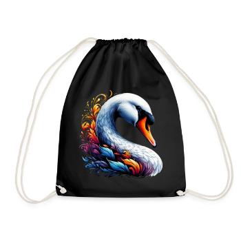 Cygne - Sac de sport léger - noir - Devant