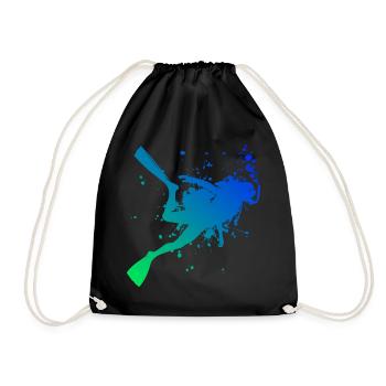 Plongeur Homme Plongeur Plongeur Femme Plongeur - Sac de sport léger - noir - Devant