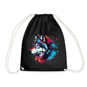 Loup - Sac de sport léger - noir - Devant