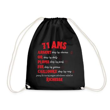 71 ans Anniversaire Femme Homme Drôle Idée Cadeau - Sac de sport léger - noir - Devant