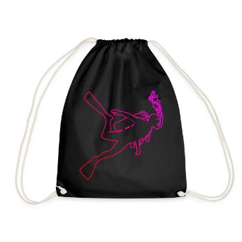 Scuba Diver Homme Scuba Diving Diver - Sac de sport léger - noir - Devant