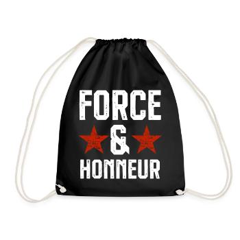 Force et honneur 1 - Sac de sport léger - noir - Devant