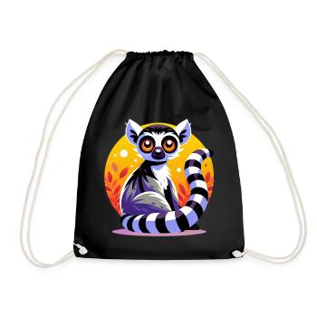 Lémurien - Sac de sport léger - noir - Devant