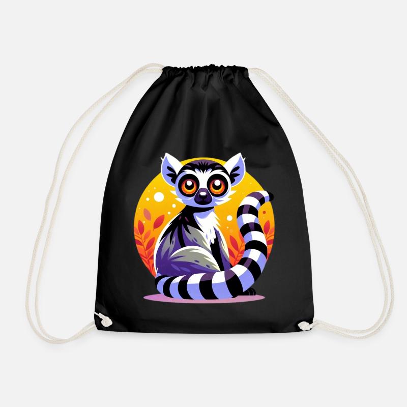 Lémurien - Sac de sport léger - noir