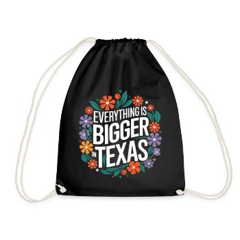 Texas State Texans Texas - Drawstring Bag - black - Front