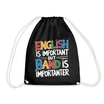 Humor for music fans - Drawstring Bag - black - Front