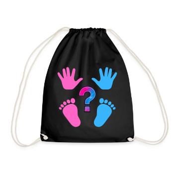 Fille ou garçon - Sac de sport léger - noir - Devant