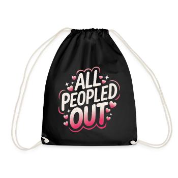 Introverti, antisocial, introverti - Sac de sport léger - noir - Devant