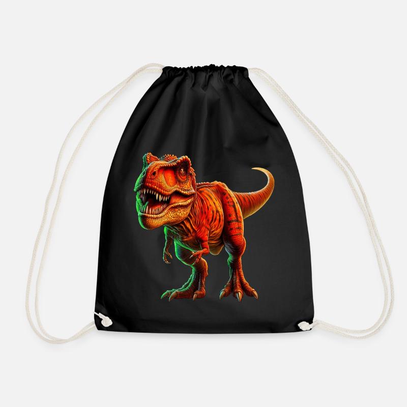 Dinosaurier - Turnbeutel - Schwarz