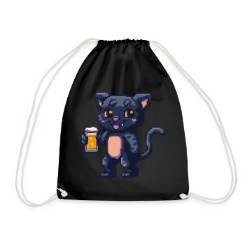Bière Panther Pixel - Sac de sport léger - noir - Devant