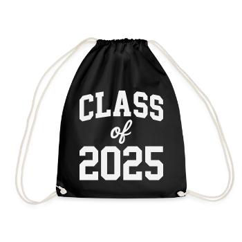 Class of 2025 - Drawstring Bag - black - Front