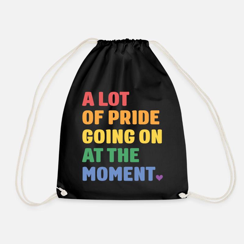 LGBTQ Pride Month - Viel Pride - Turnbeutel - Schwarz